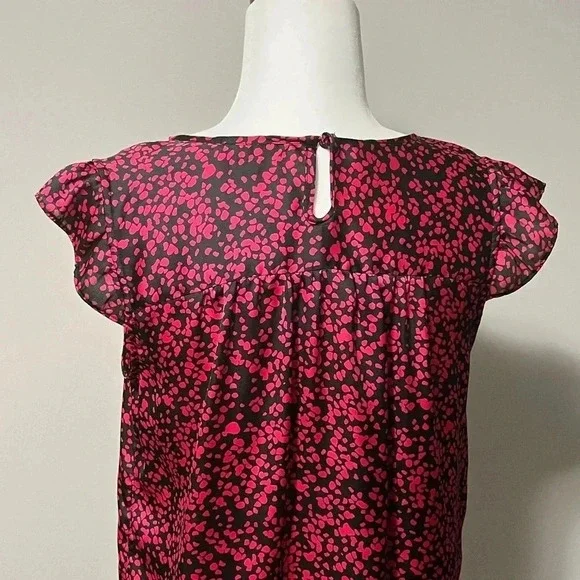 Jacob Sleeveless Ruffled  Pleats Pattern Blouse - Picture 8 of 16